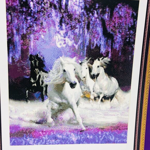Kustom Krafts Arabian Horses In The Night Cross Stitch Chart Booklet 98963 - Picture 2 of 7
